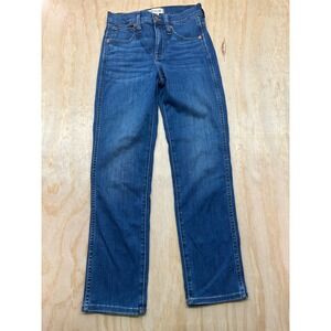 Madewell Mid-Rise Stovepipe Jeans Blue Straight Leg Size 24 CKP460681102